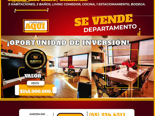 #1522 - Departamento para Venta en Calama - II - 1